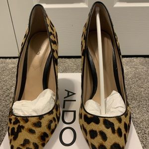 Aldo leopard stiletto shoe